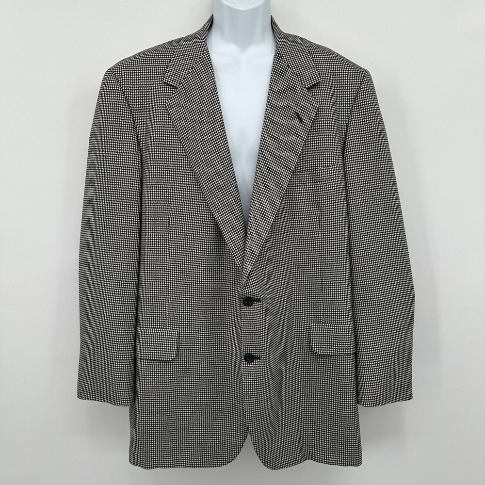 Vintage 90s Neiman Marcus Oxxford Cognosentes Black Blazer 53" Chest 34" Length